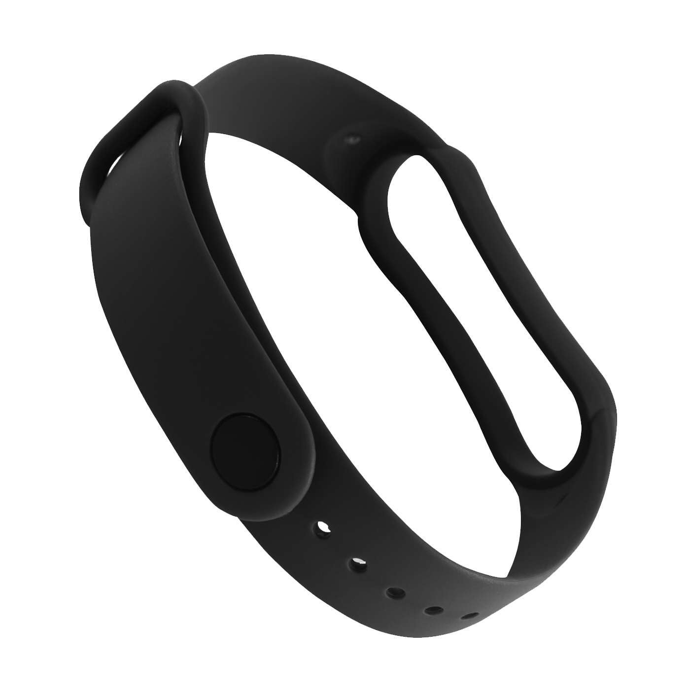 Ремешок RedLine силиконовый Xiaomi Mi Band 5-6 черный №01 - фото 2