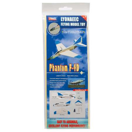 Сборная модель LYONAEEC Самолет Power Launch Glider F-4D Skyray