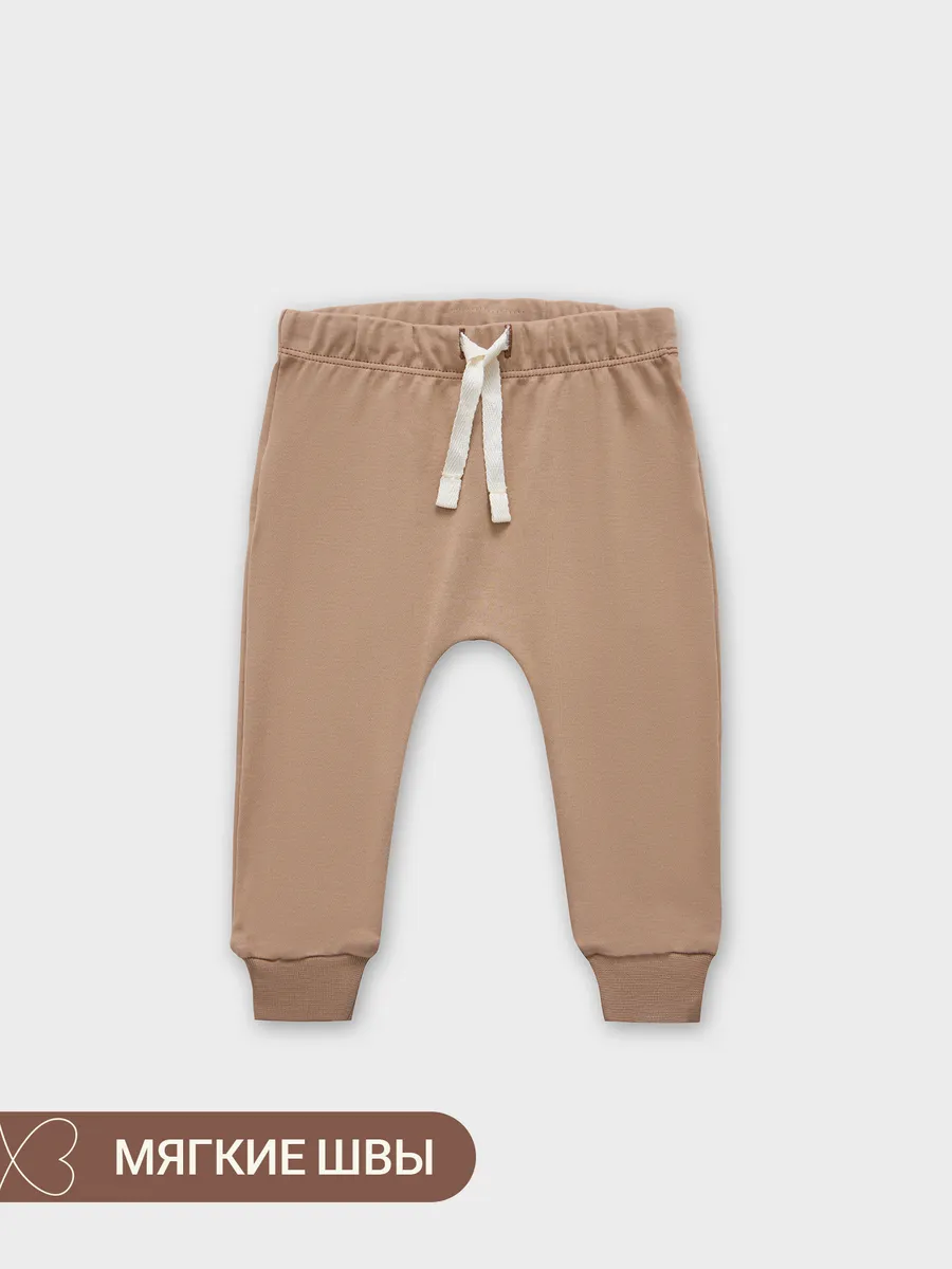 Штанишки 3 шт Mark Formelle (Марк Формэль) 85113-3/молочный +серо-коричневый +бежевый +печать - фото 8