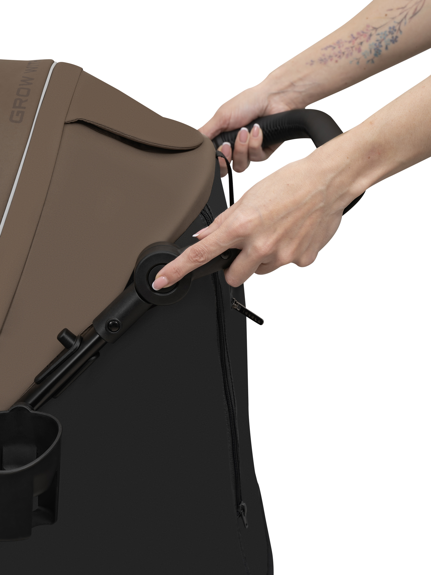 Коляска прогулочная JOVOLA Selena SL темно-бежевый-серый - фото 27