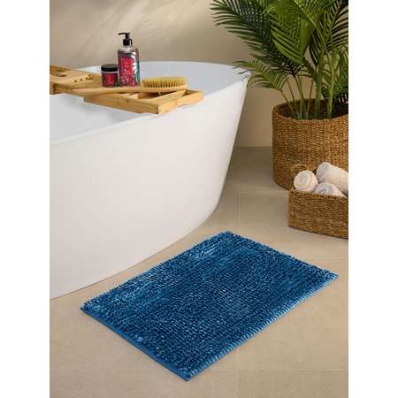 Коврик для ванной Arya Home Collection противоскользящий 50x70 Senfoni Синий