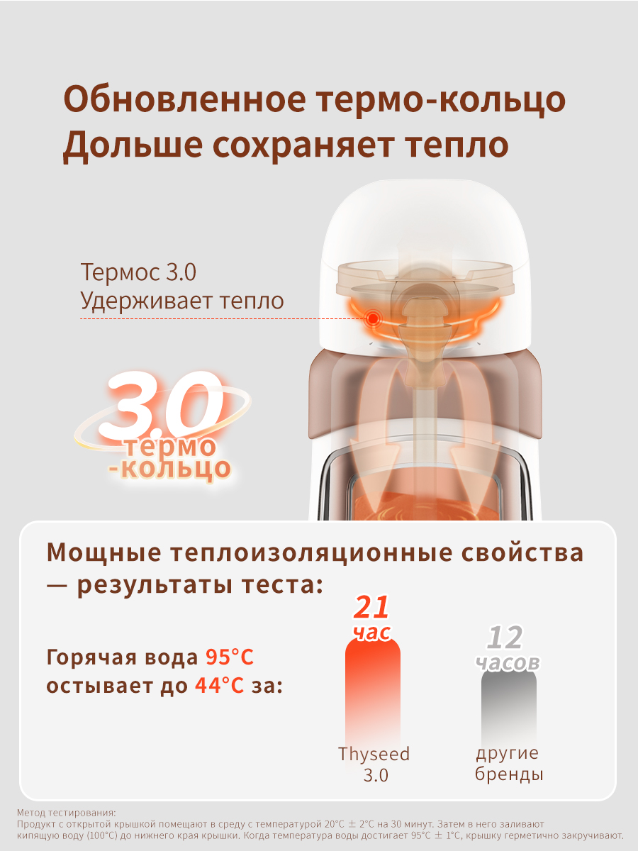 Термос детский с трубочкой thyseed 316L - фото 8