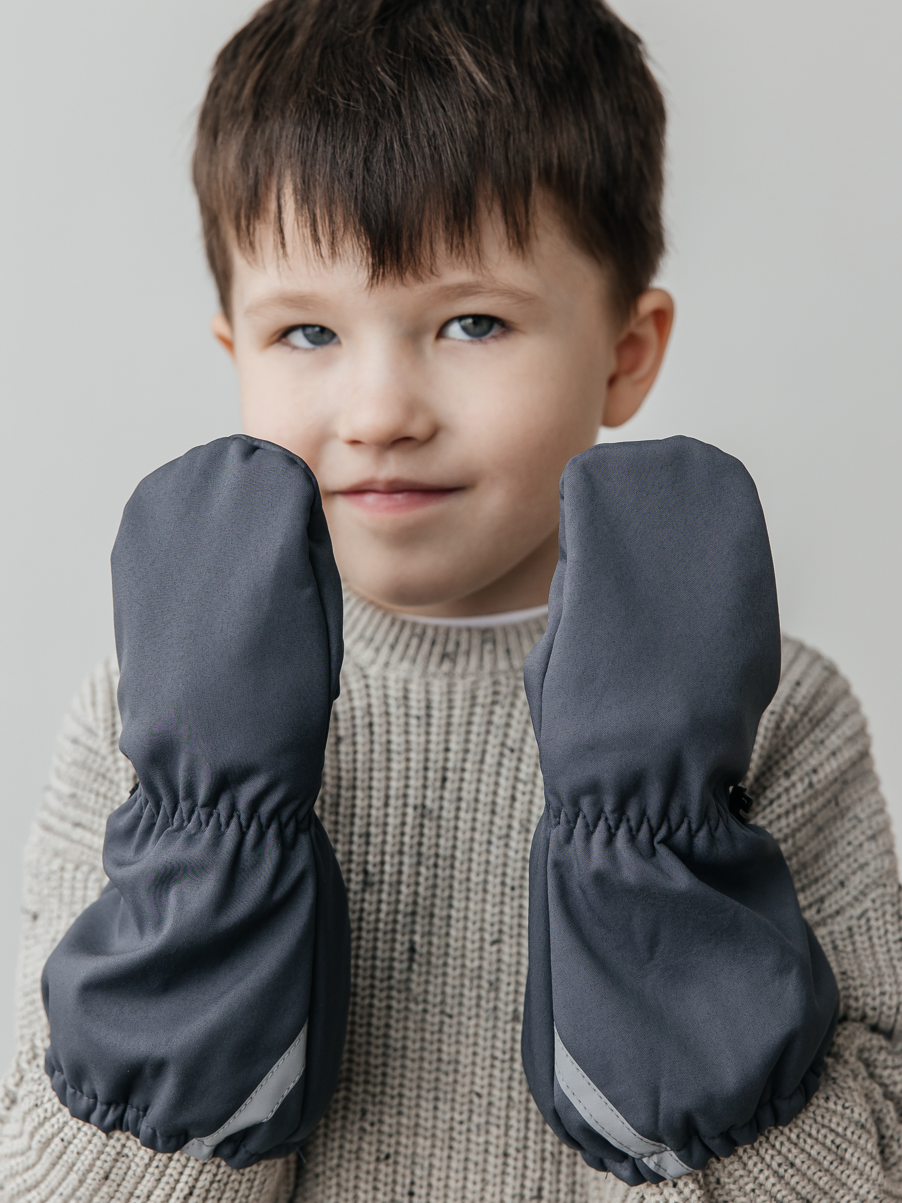 Варежки Чудо-Кроха LM-2304/серый - фото 1