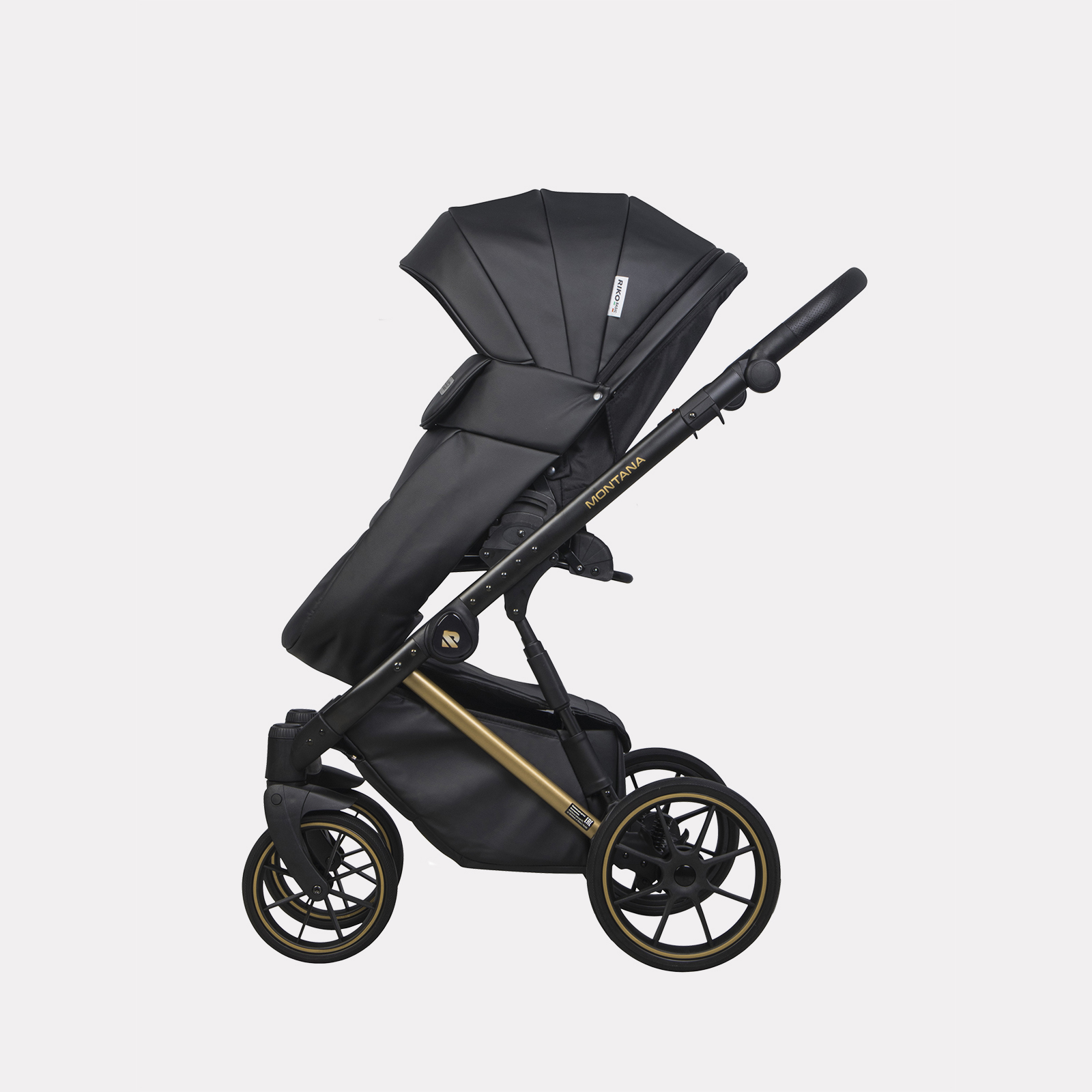 Коляска 2в1 Riko Basic Montana Premium Gold - фото 11