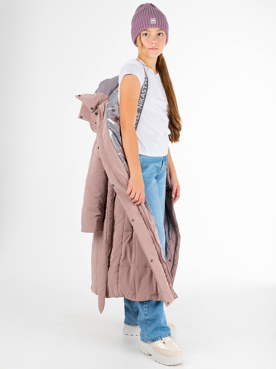 Пальто NIKASTYLE 6з9024 какао - фото 5