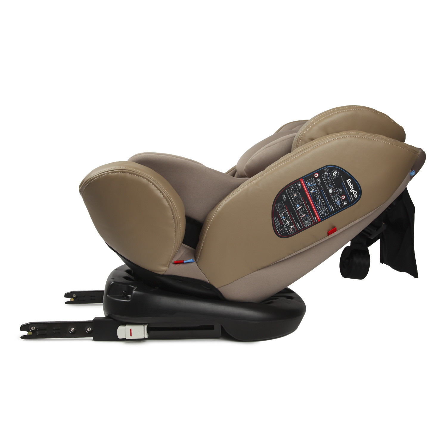 Автокресло BabyGo Multi-Stage New Isofix 0+/1/2/3 (0-36 кг) бежевый - фото 19