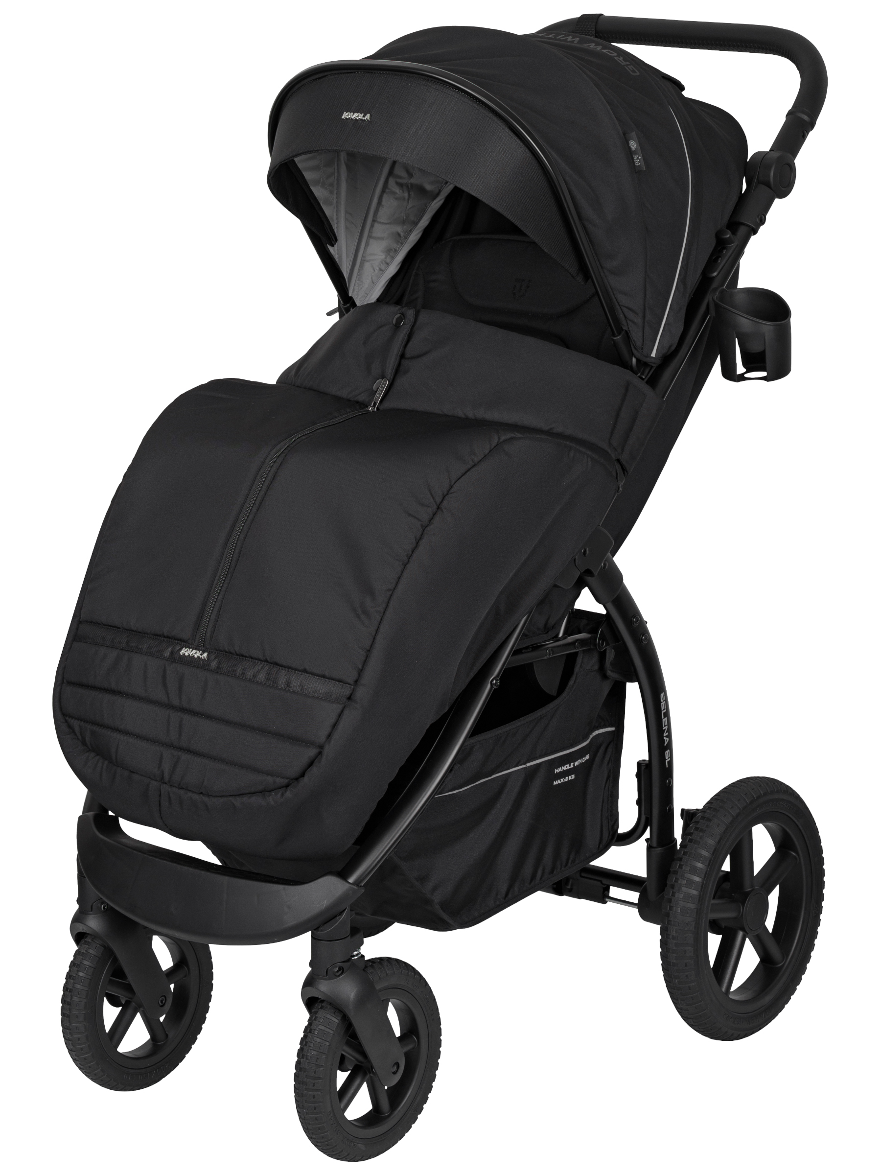 Коляска прогулочная JOVOLA Selena SL, всесезонная черный - фото 15