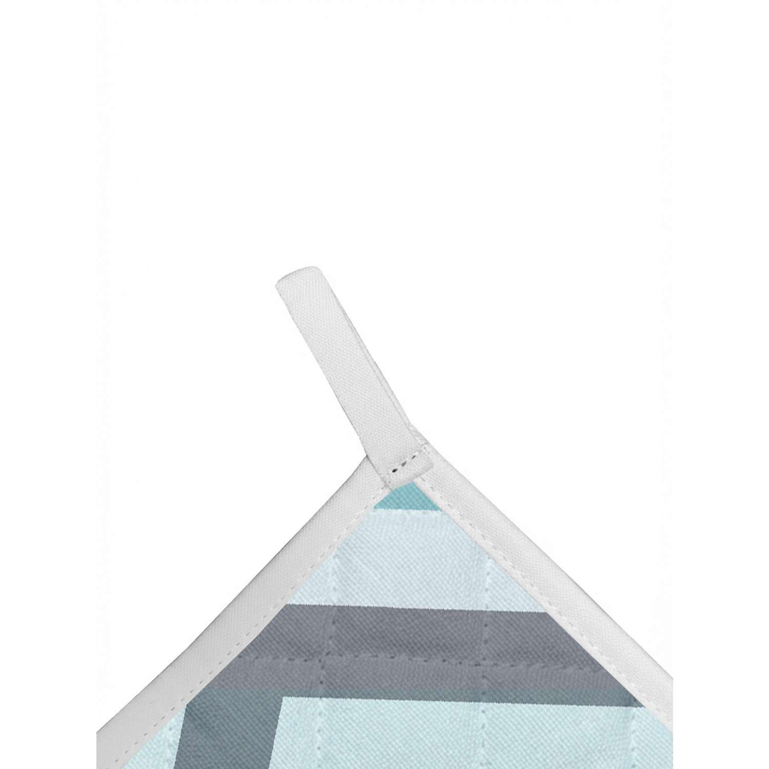 Прихватка Русский дом серо-голубой 18*18см - фото 2