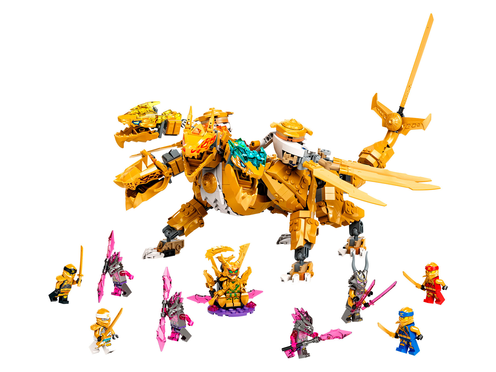 Конструктор LEGO NINJAGO Золотой ультрадракон Ллойда блочный - фото 2