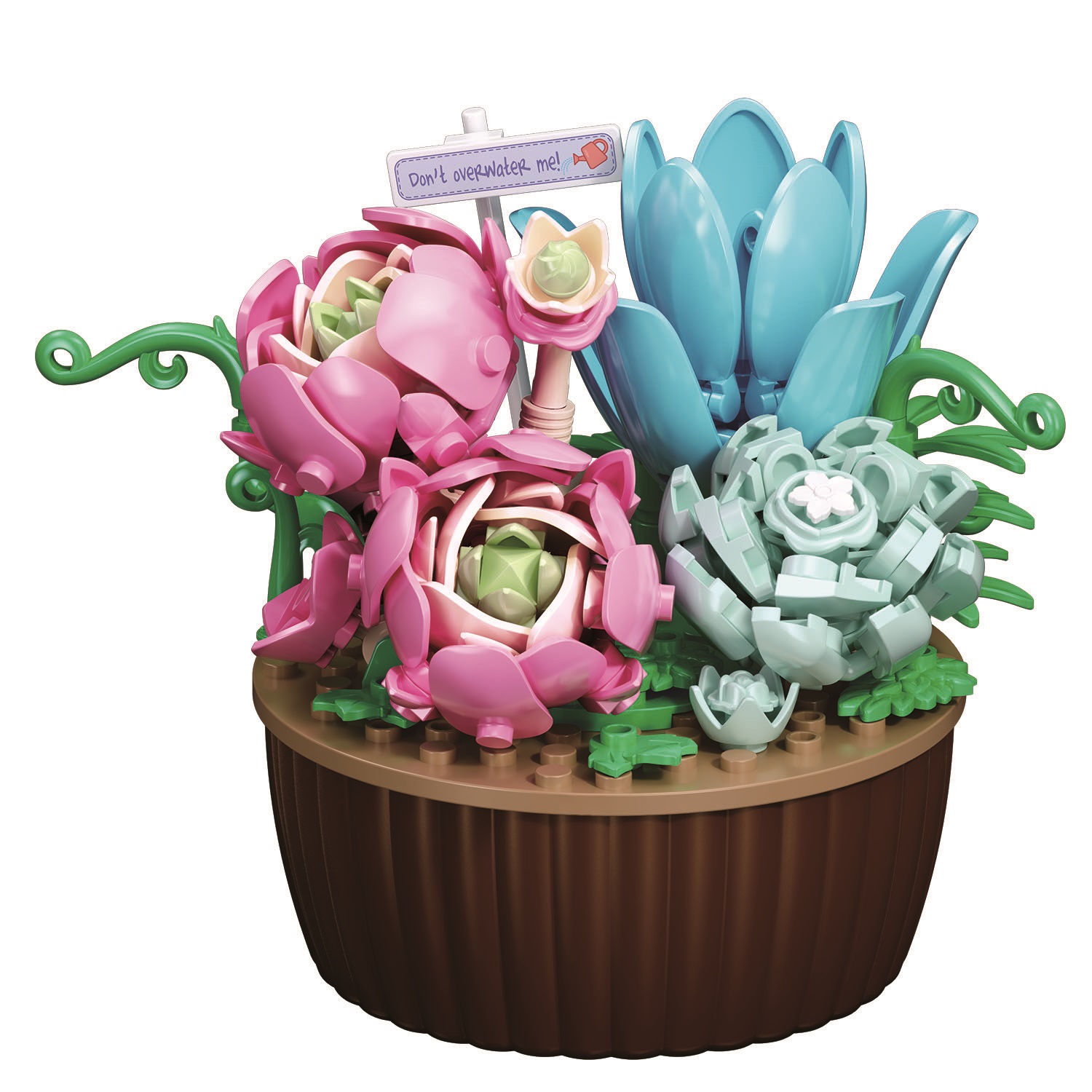 Конструктор SLUBAN Фиолетовые суккуленты - фото 2