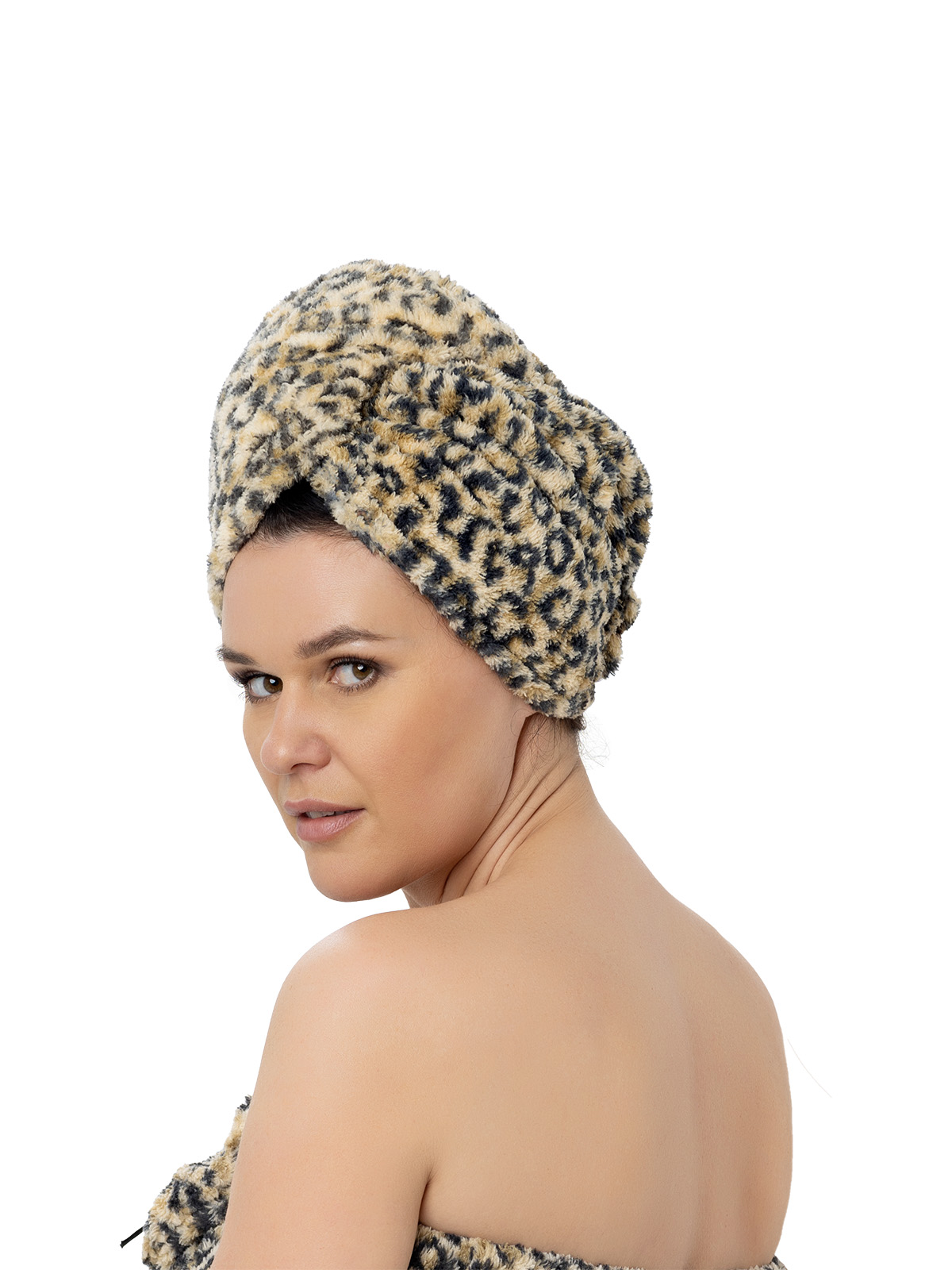 Полотенце чалма DeNASTIA 25 x 65 см - фото 1