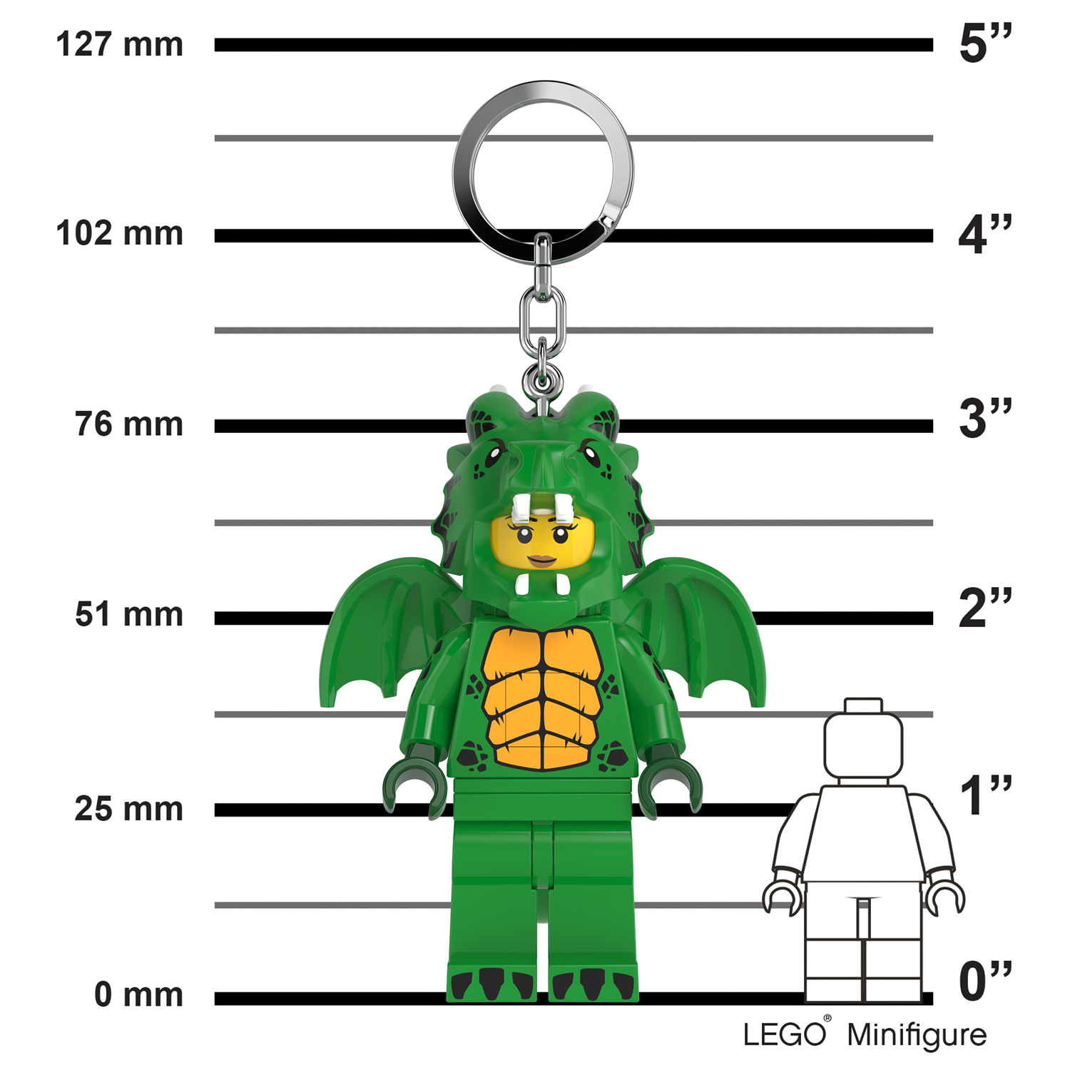 Брелок LEGO Minifigures - Девочка-Дракон 1 шт. - фото 9