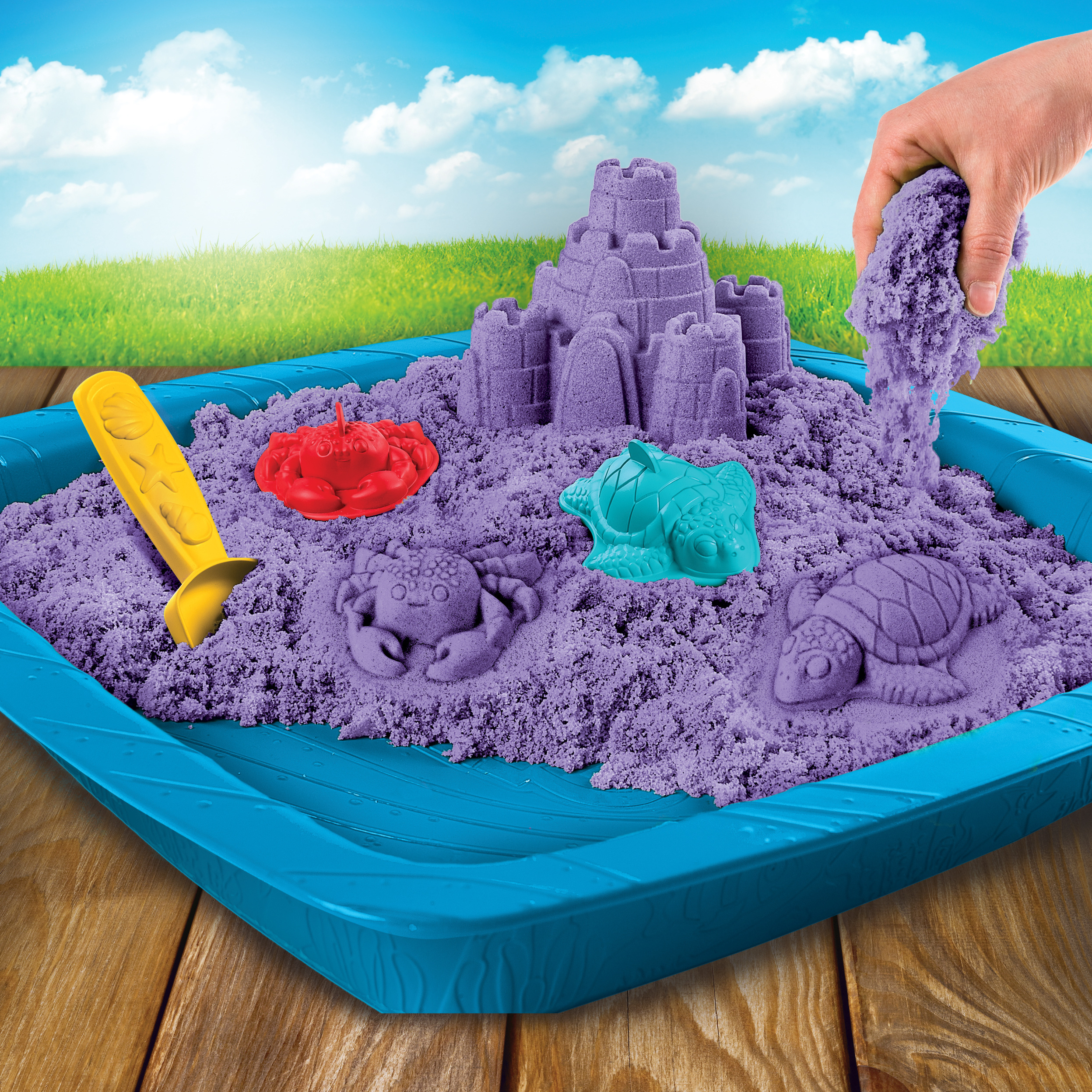 Кинетический песок Kinetic Sand 0.4 кг - фото 7