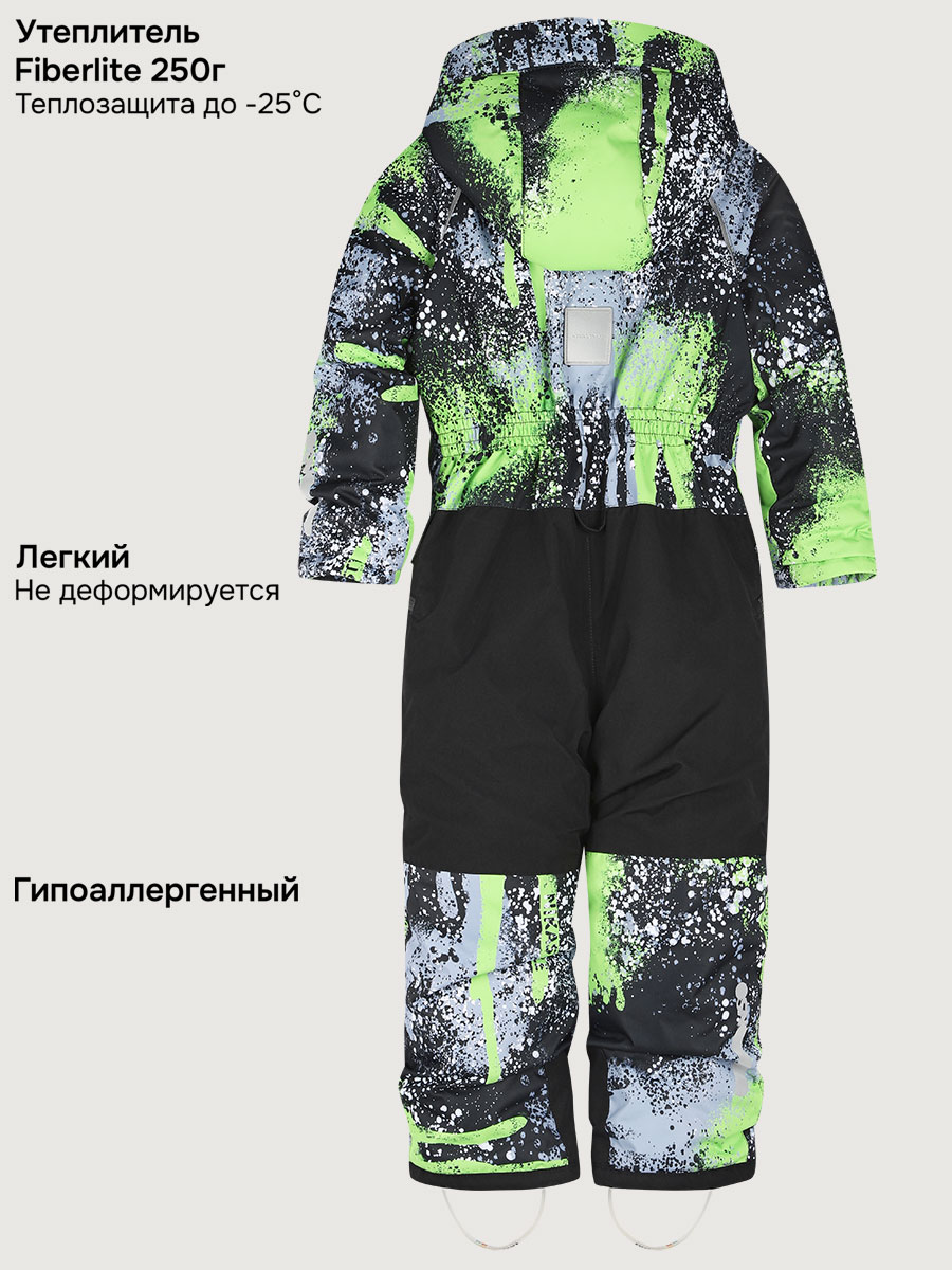 Комбинезон NIKASTYLE Комбинезон 8з4525 салат/черный - фото 4