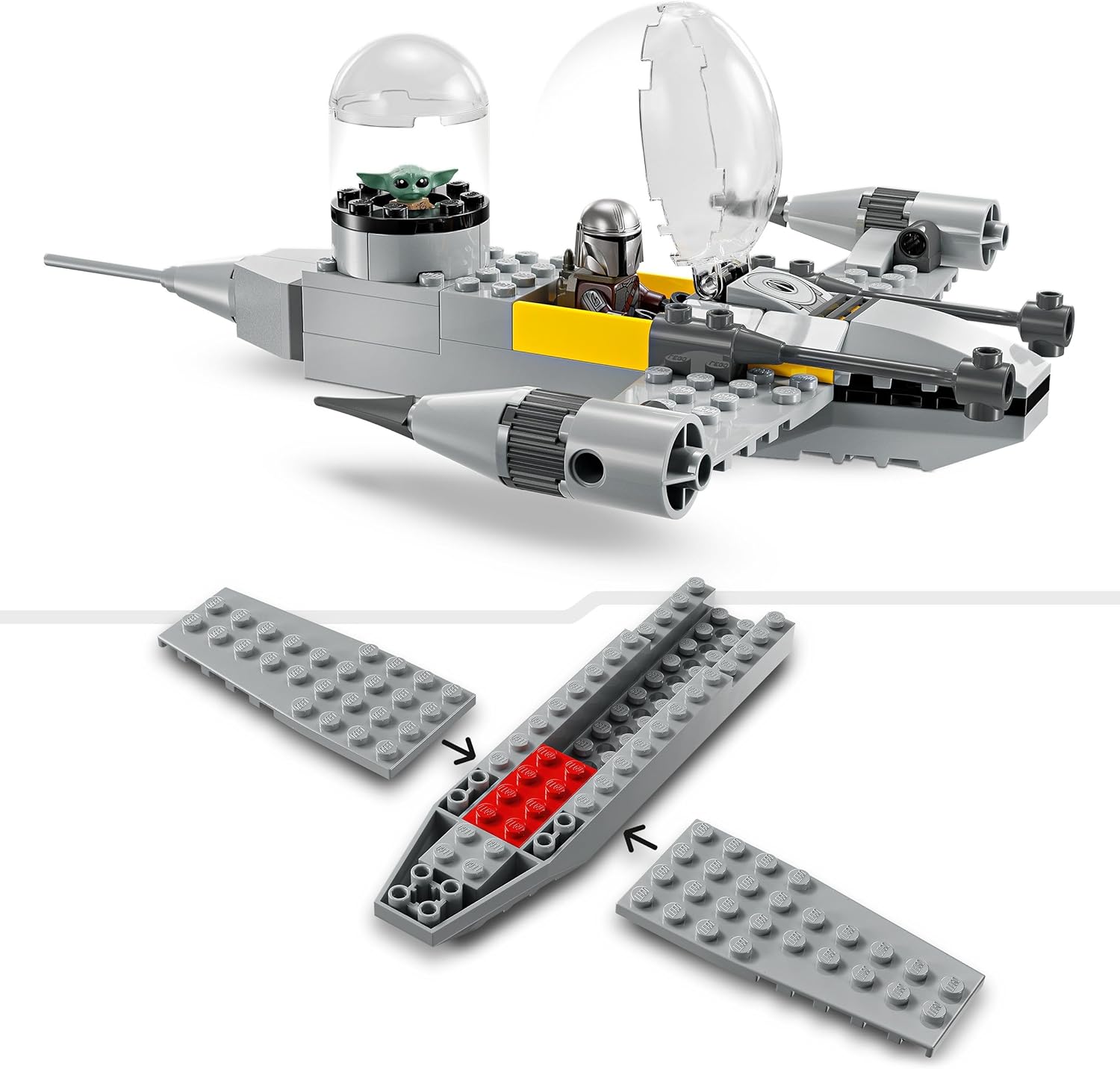 Конструктор LEGO Star Wars Мандо и Роуг N-1 Starfighter 92 дет. - фото 3