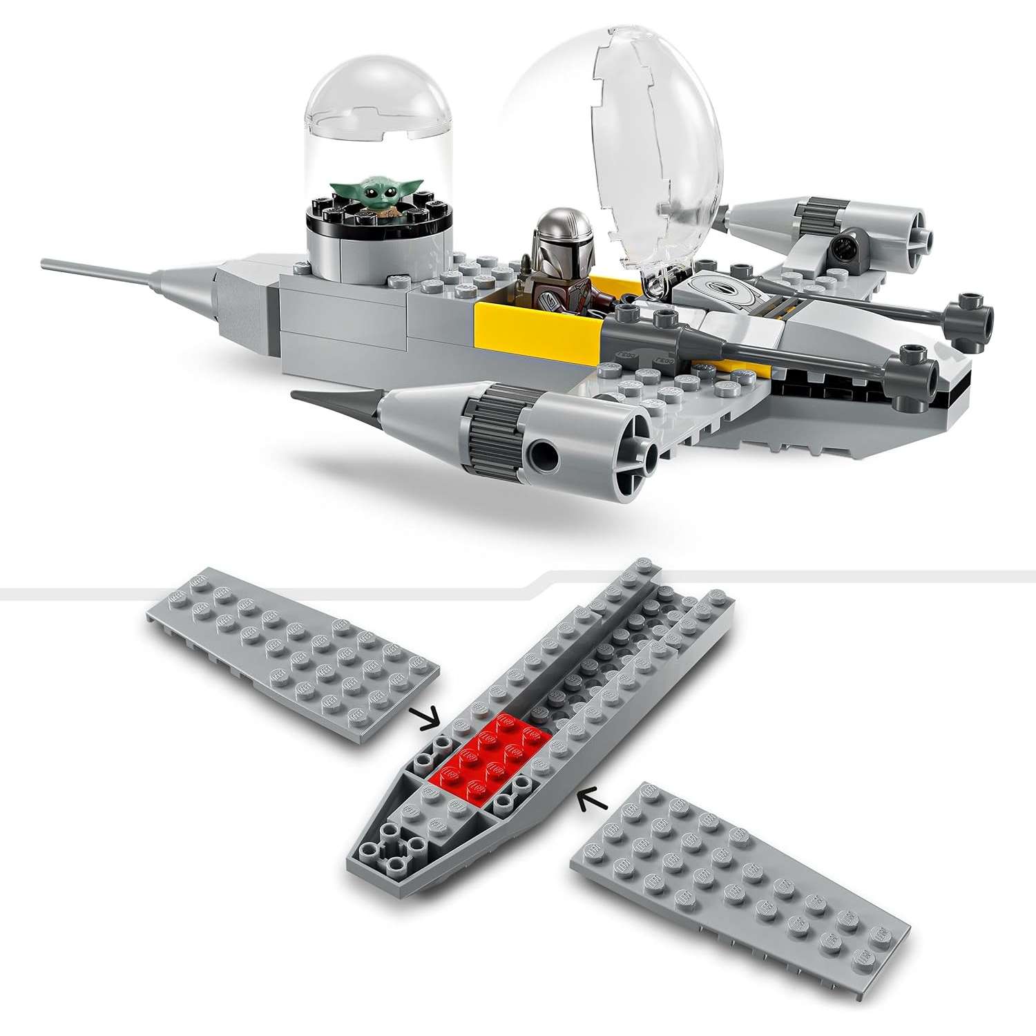 Конструктор LEGO Star Wars Мандо и Роуг N-1 Starfighter 92 дет. - фото 3