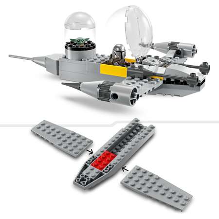 Конструктор LEGO Star Wars Мандо и Роуг N-1 Starfighter блочный