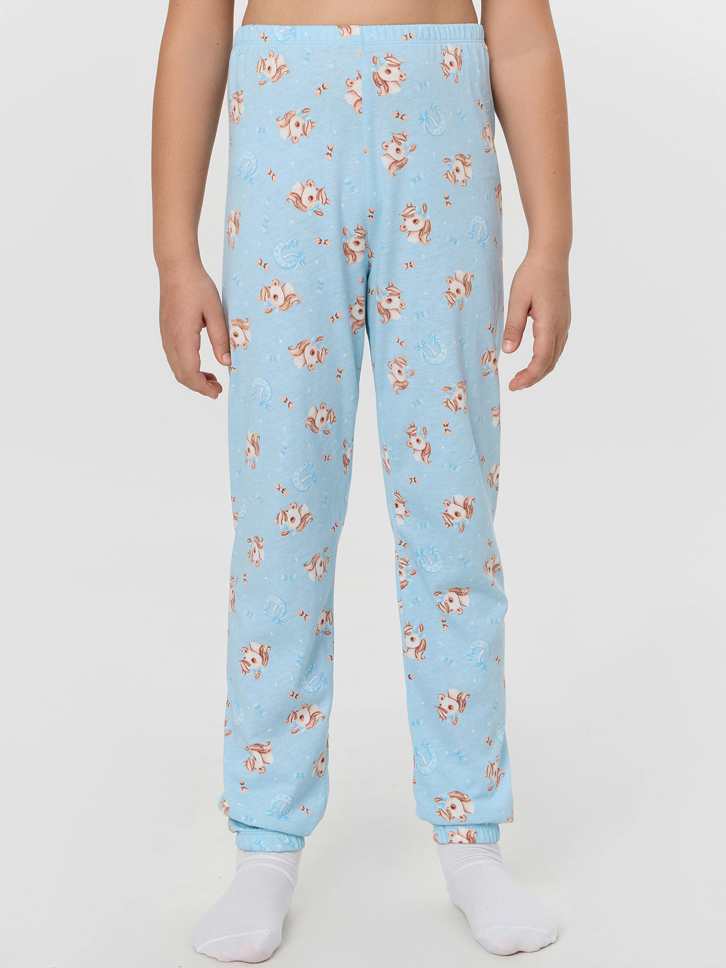 Пижама Mark Formelle (Марк Формэль) 567740/голубой +милые коники на голубом - фото 3