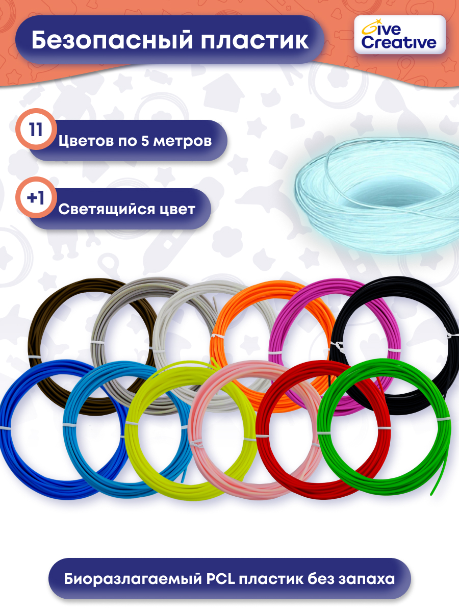 3D ручка Give Creative беспроводная в ассортименте - фото 4