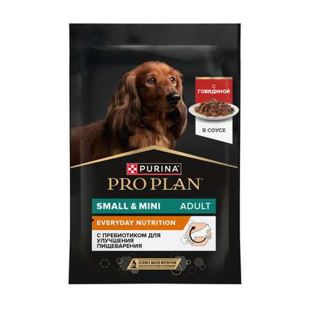 Корм для собак PRO PLAN взрослых говядина пауч 85г