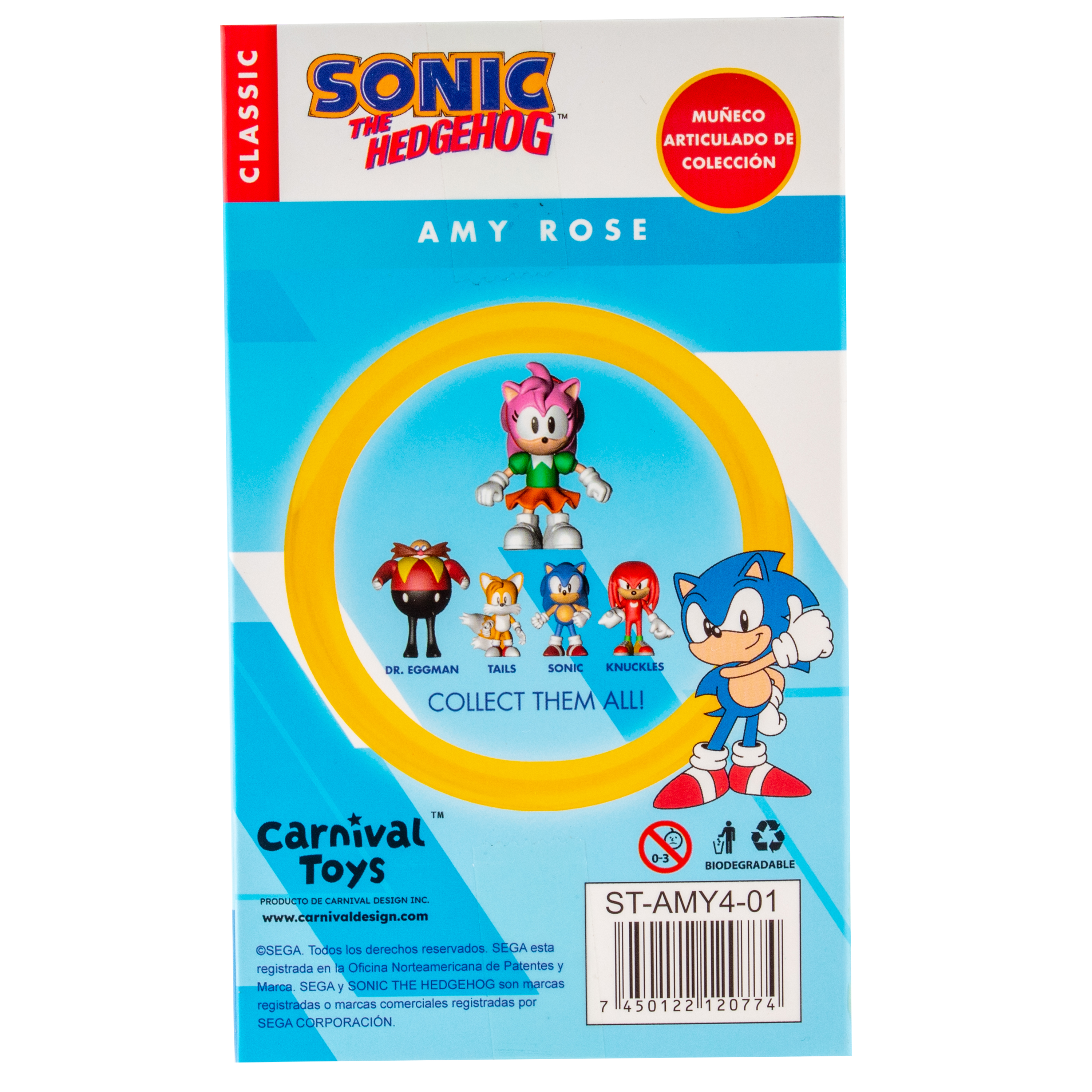 Фигурка KiddiePlay Наклз Эми Роуз 10см - фото 5