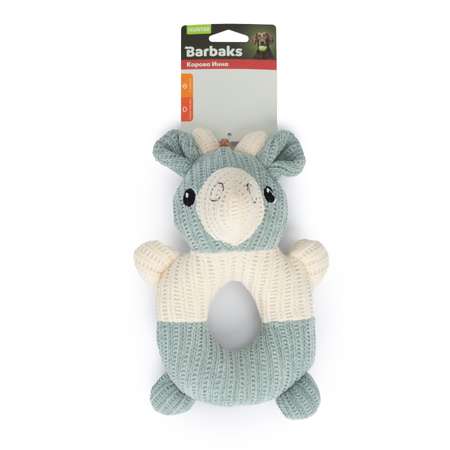 Игрушка для собак Barbaks Корова Инна мягкая пищит 24*17см