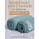 Простыня Ночь Нежна Енотики 80 x 160 см на резинке 2 шт.