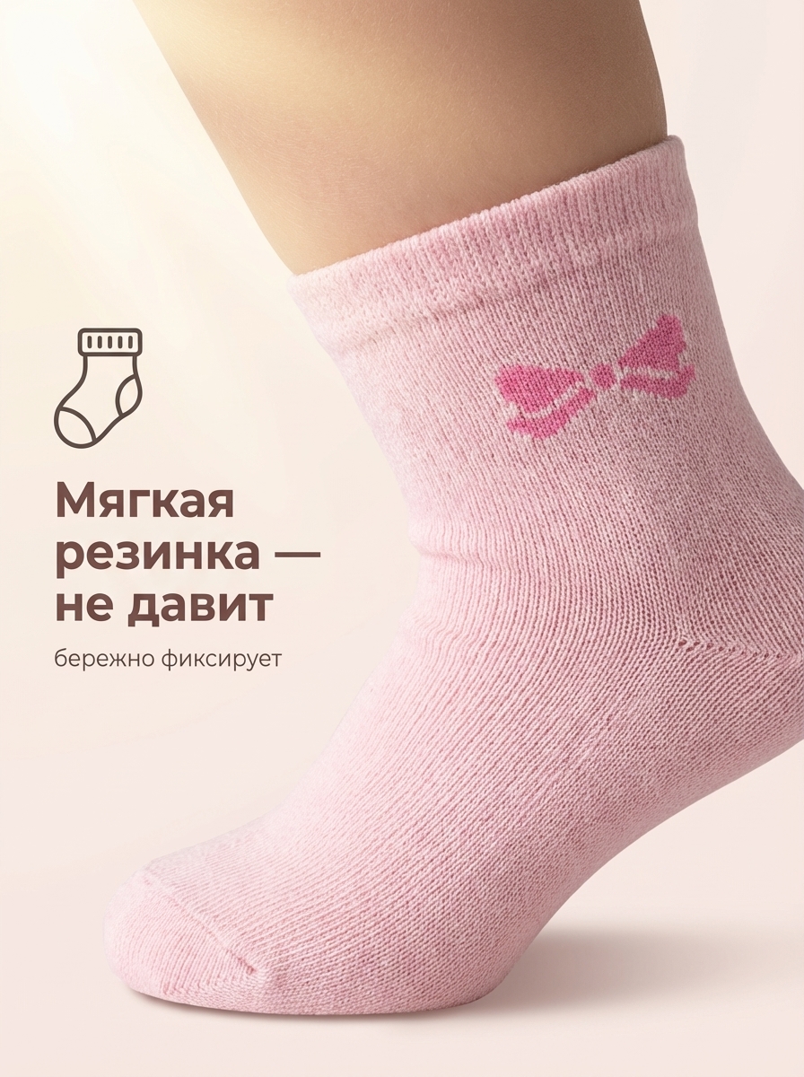 Носки 5 пар Bambooland Bamboo_sox_S_pink - фото 4