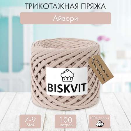Трикотажная пряжа BISKVIT Айвори