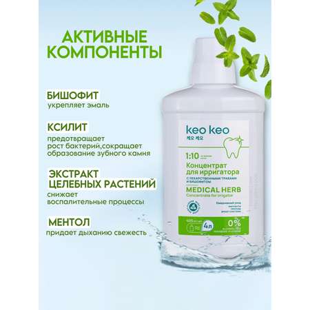Концентрат ирригатора KEO KEO жидкость со вкусом Мяты