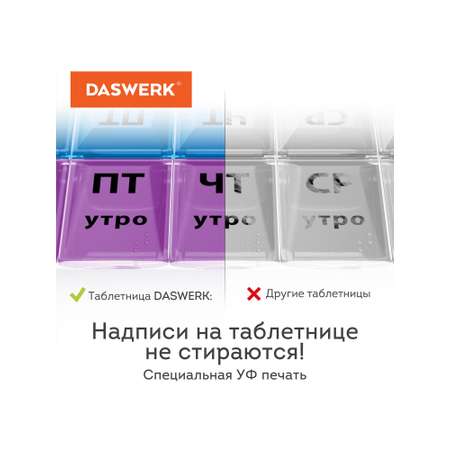 Таблетница DASWERK на неделю 1 прием