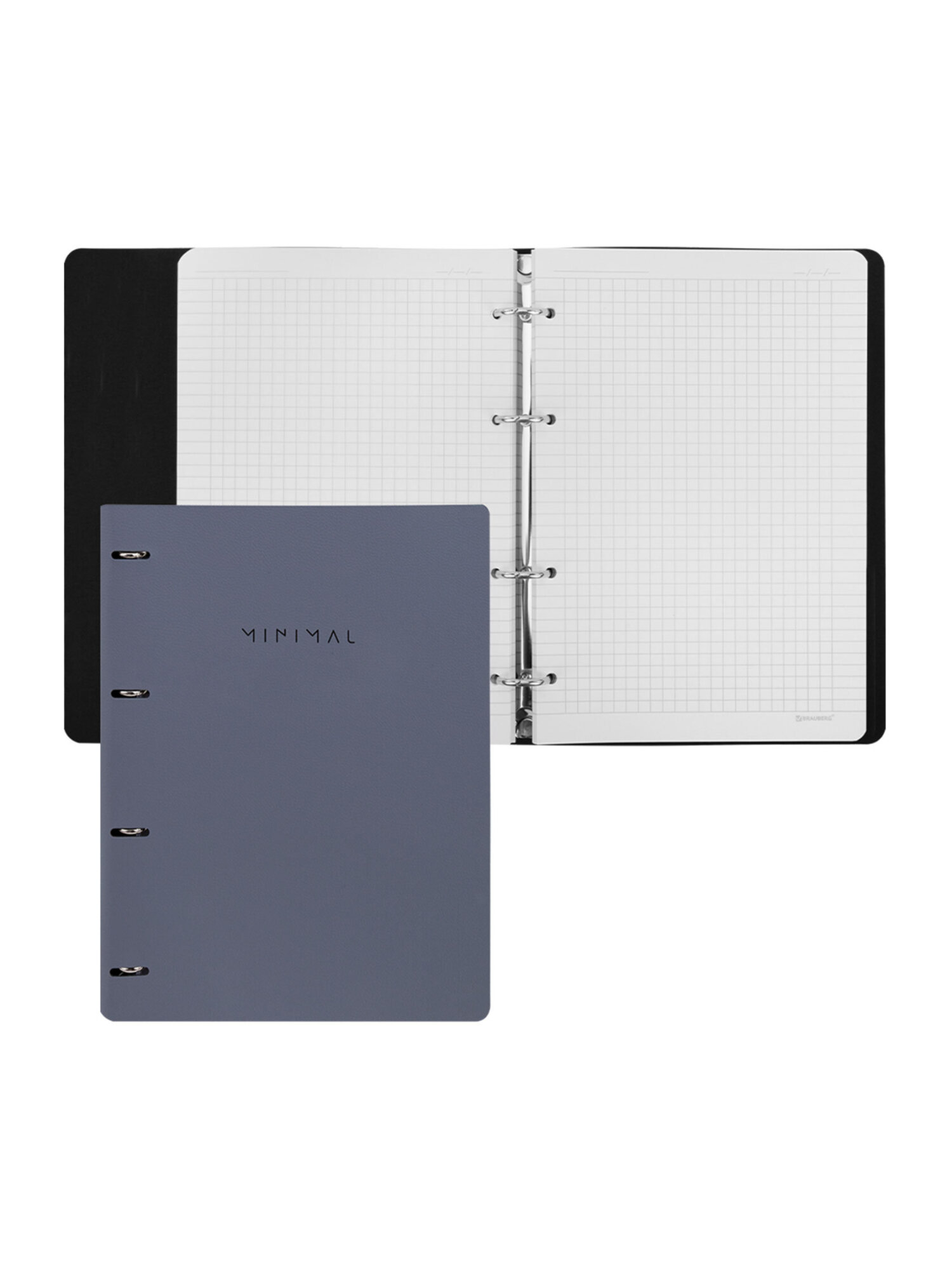 Тетрадь со сменным блоком Brauberg клетка 120 лист. - фото 9