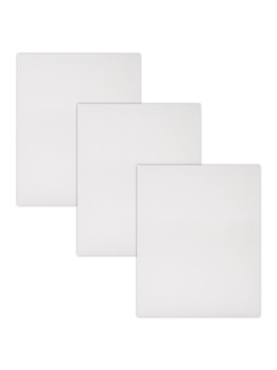 Холст для рисования Brauberg на подрамнике 40х50 см грунтованный 100% хлопок набор 3 штуки - фото 3