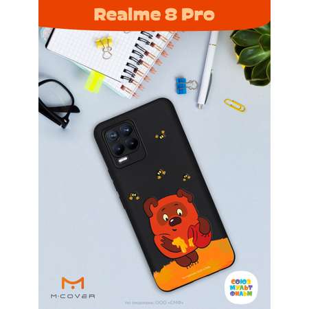 Силиконовый чехол Mcover для смартфона Realme 8 Pro Союзмультфильм Медвежонок и мед