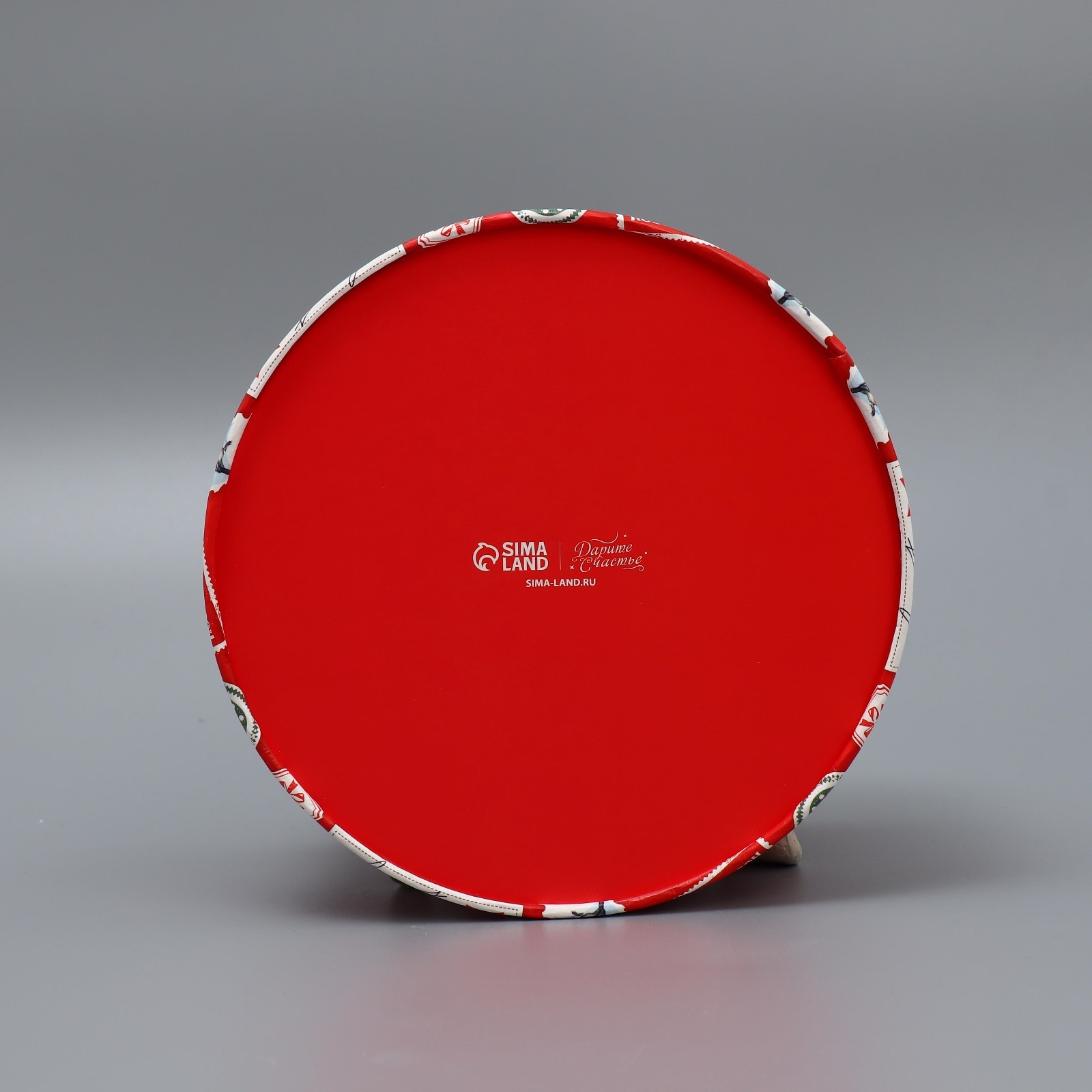 Коробка подарочная круглая Дарите Счастье "Новогодняя посылка", 12 х 16 см - фото 6