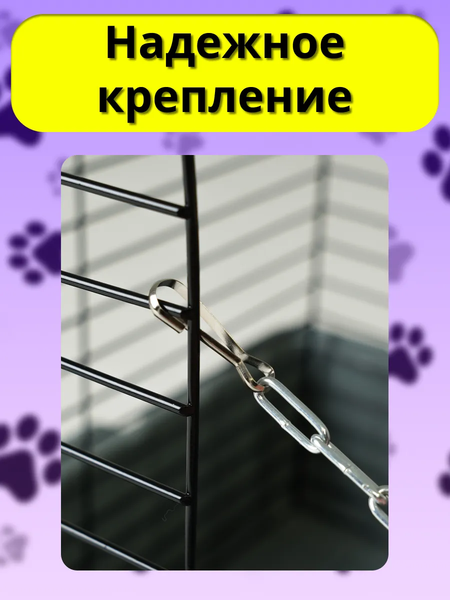 Гамак для грызунов PetiPet серый зеленый большие 2шт комплект - фото 7