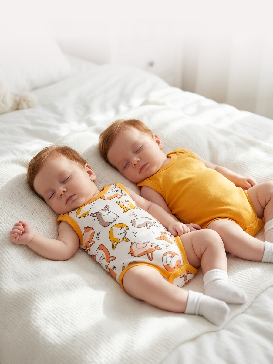 Изображение товара Комплект боди-майка Эскимо для новорожденных 2 шт размер 86 Изображение товара Комплект боди-майка Эскимо для новорожденных 2 шт размер 86