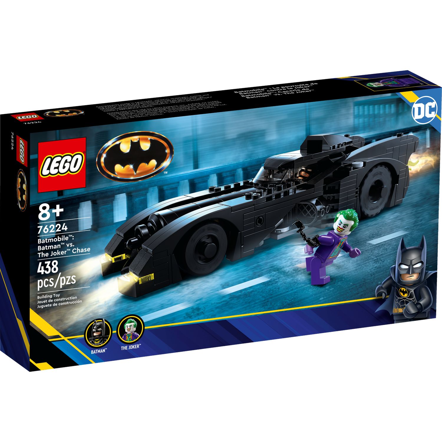 Конструктор LEGO DC Super Heroes Batmobile Batman vs The Joker 438 дет. - фото 1