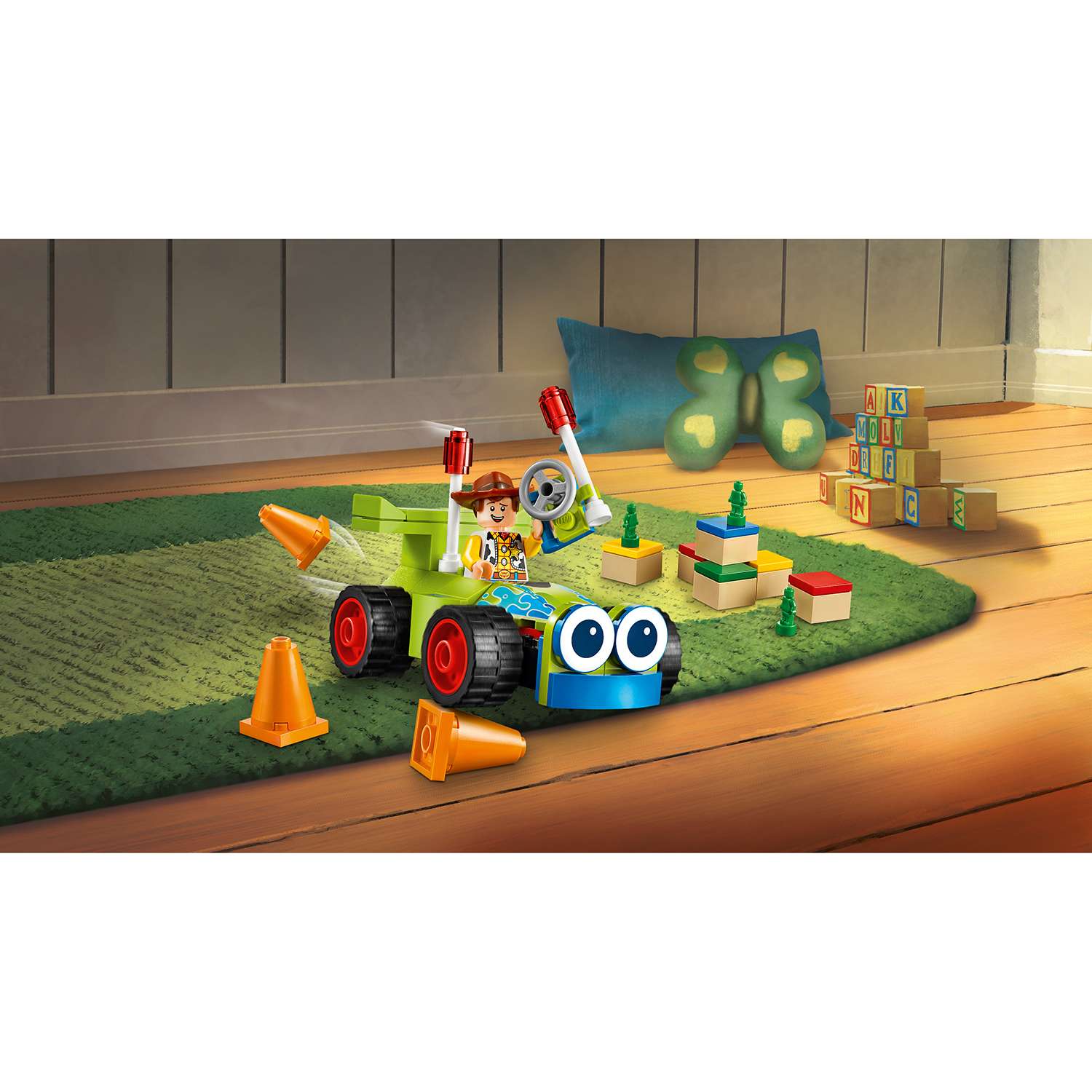 Конструктор LEGO 4+ Вуди на машине блочный - фото 8