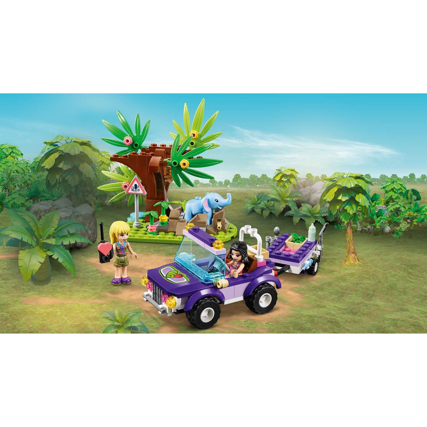 Конструктор LEGO Friends Спасение слонёнка блочный - фото 12