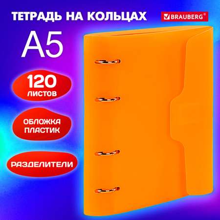 Тетрадь со сменным блоком Brauberg клетка 120 лист.