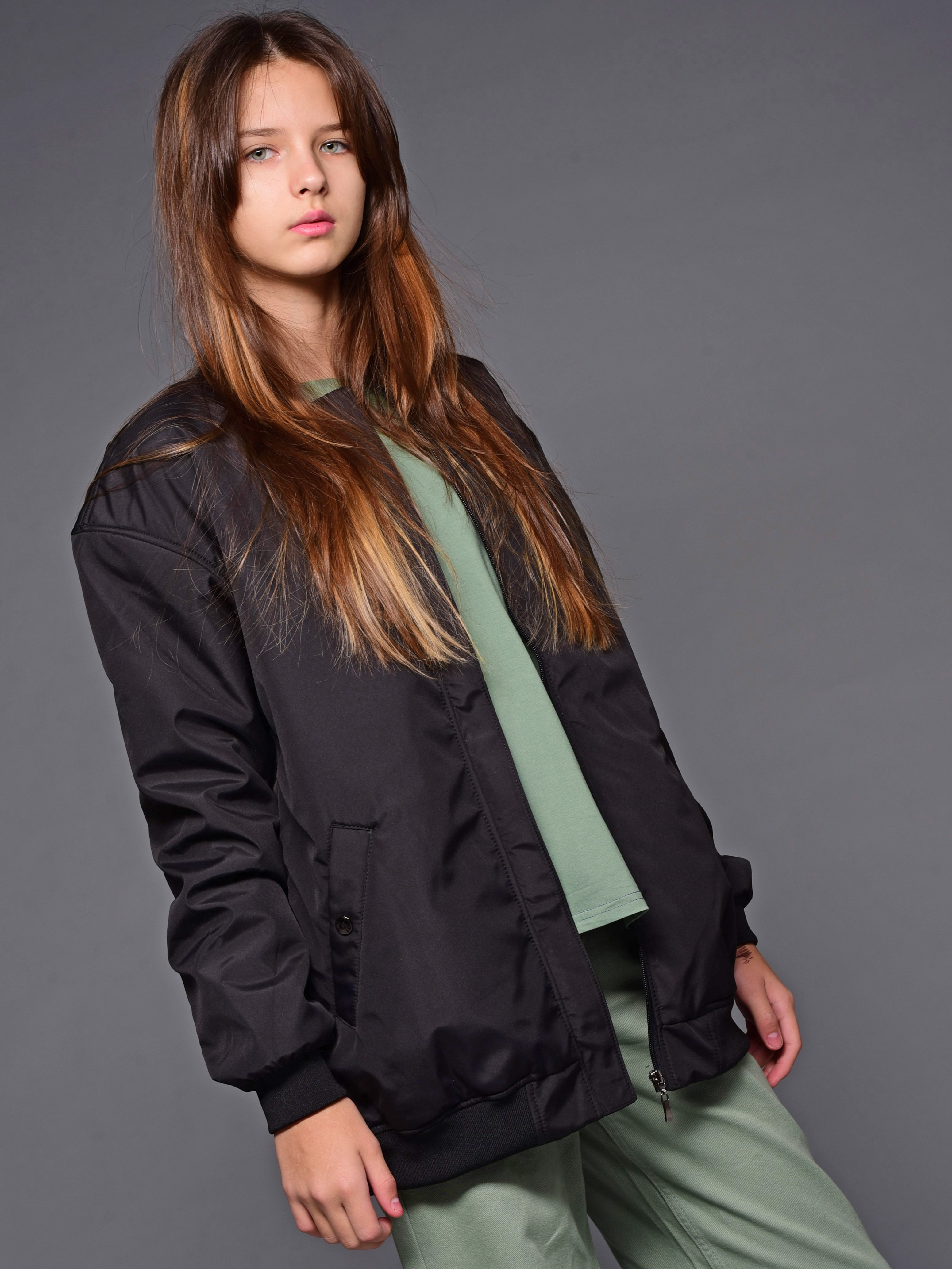 Бомбер Аврора 1043-Д/черный - фото 4