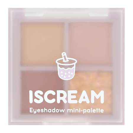 Палетка теней ISCREAM Desserts bubble tea тон 01-04