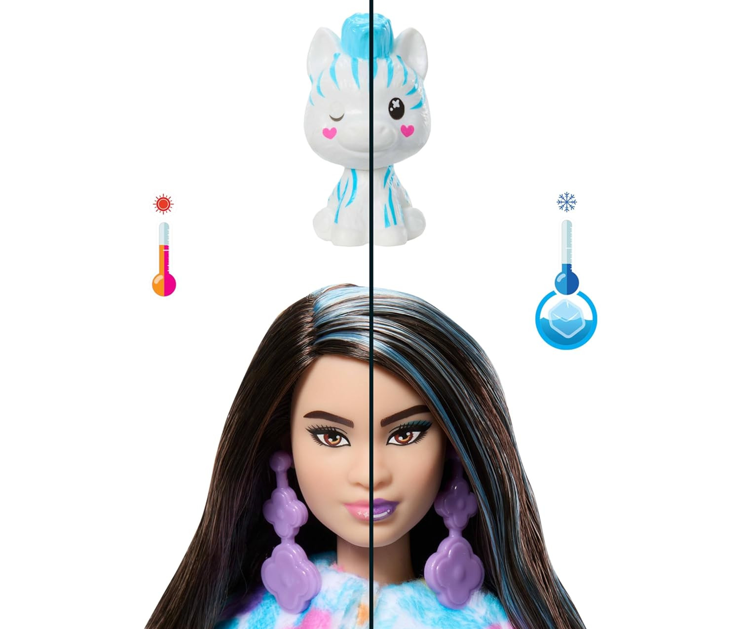Кукла модельная Barbie Зебра HRK39 - фото 5