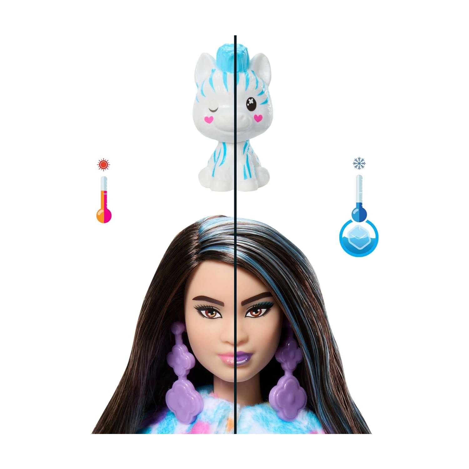 Кукла модельная Barbie Зебра HRK39 - фото 5