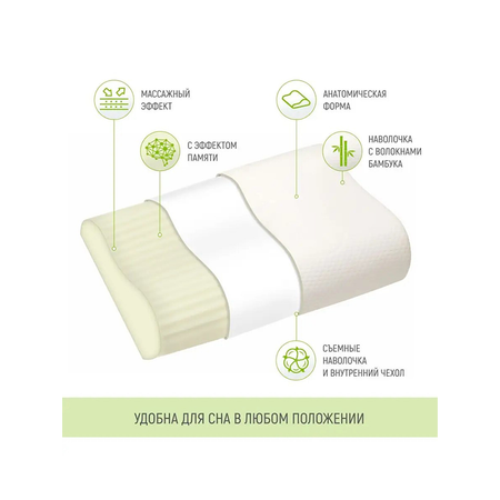 Ортопедическая подушка Goodsleep! Comfort с эффектом памяти под голову