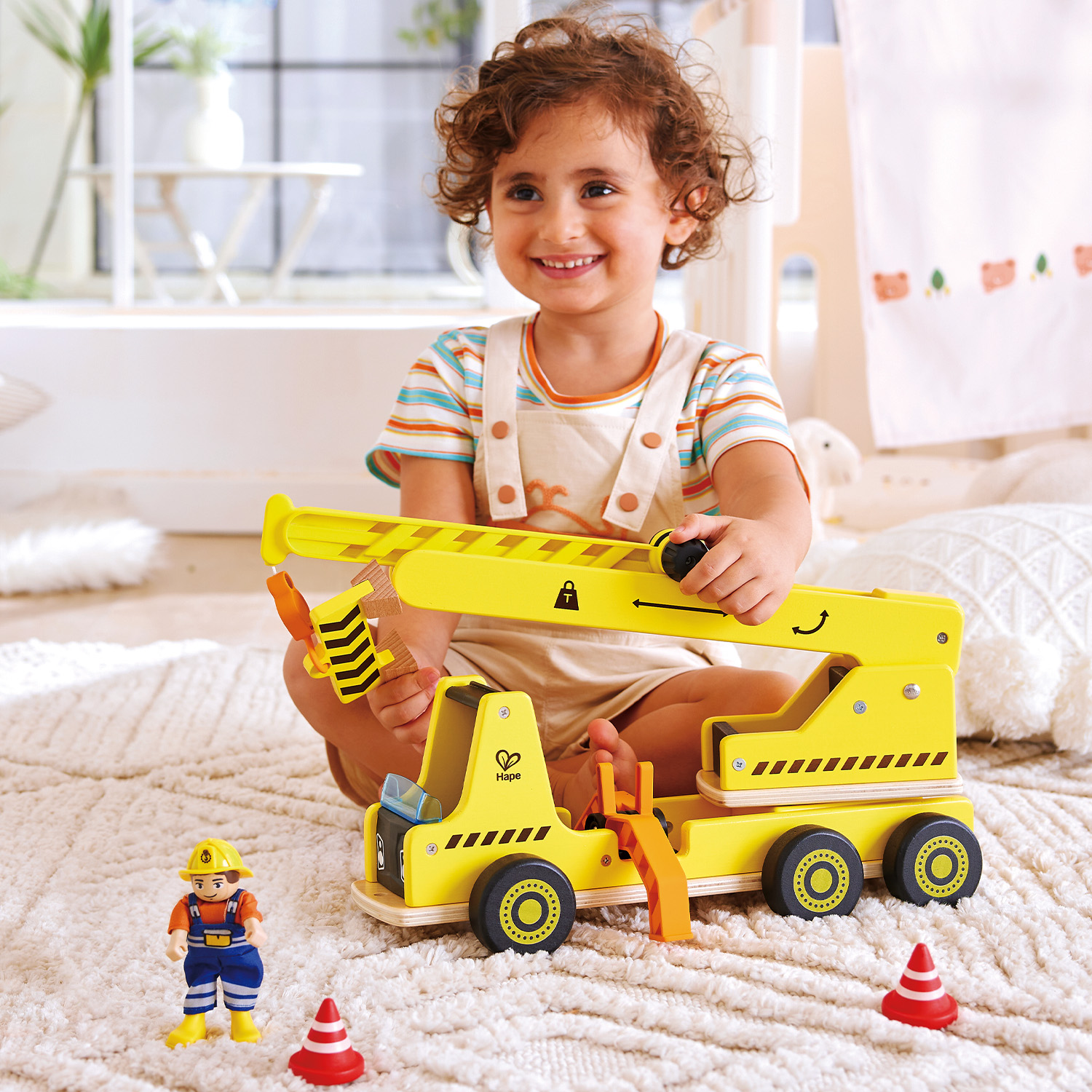Автокран Hape E3083_HP - фото 1