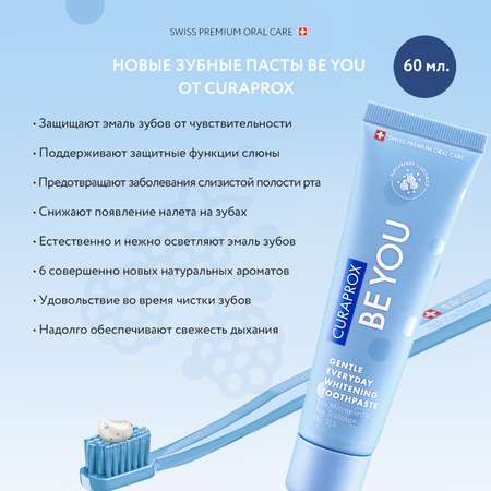 Зубная паста Curaprox с фтором ягодный