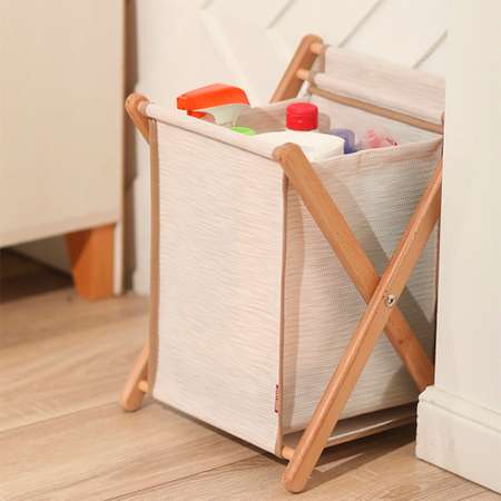 Корзина с крышкой CASY HOME 23х23х32 см BR-042
