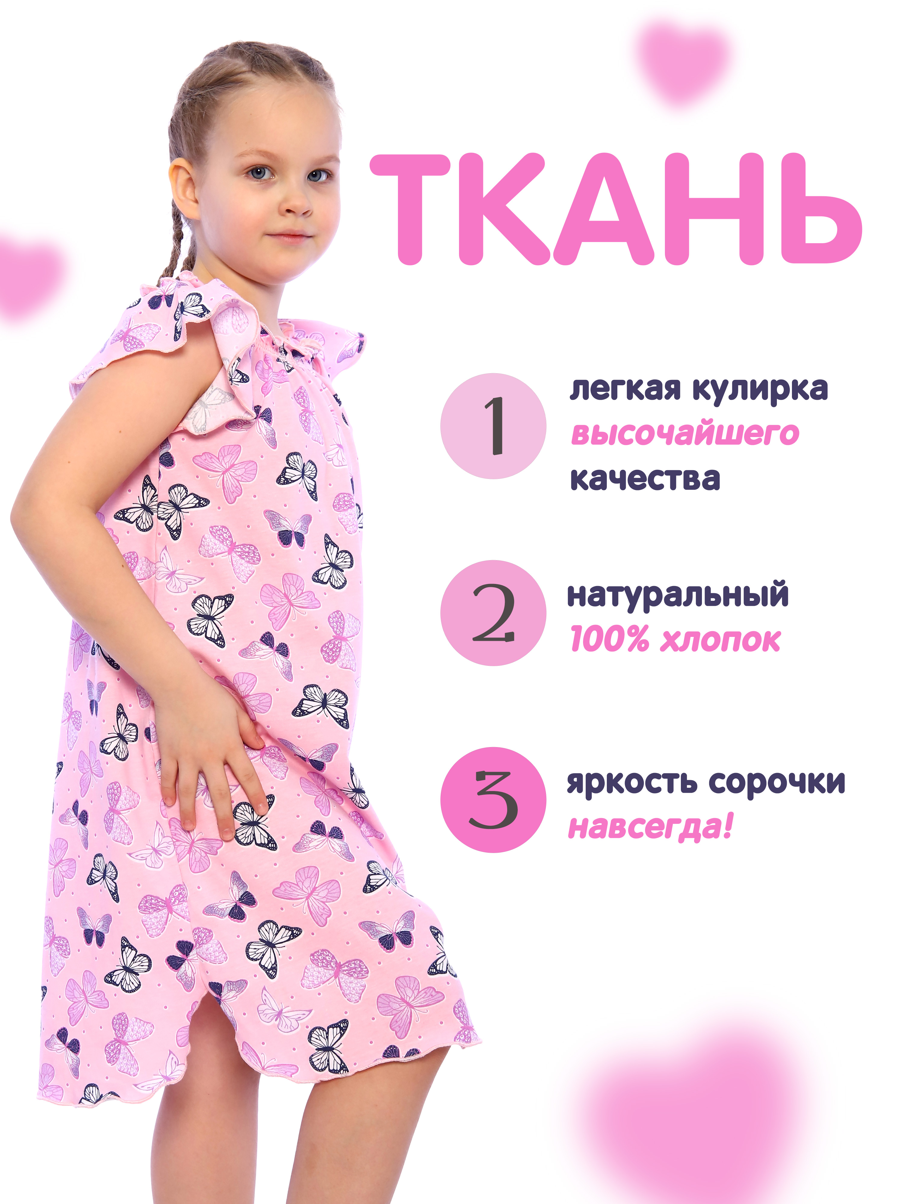 Ночная сорочка ДО-Детская Одежда 0003К/розовый2 - фото 9